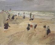 Max Liebermann Beach Seach Scene at Nordwijk (nn02) Sweden oil painting reproduction